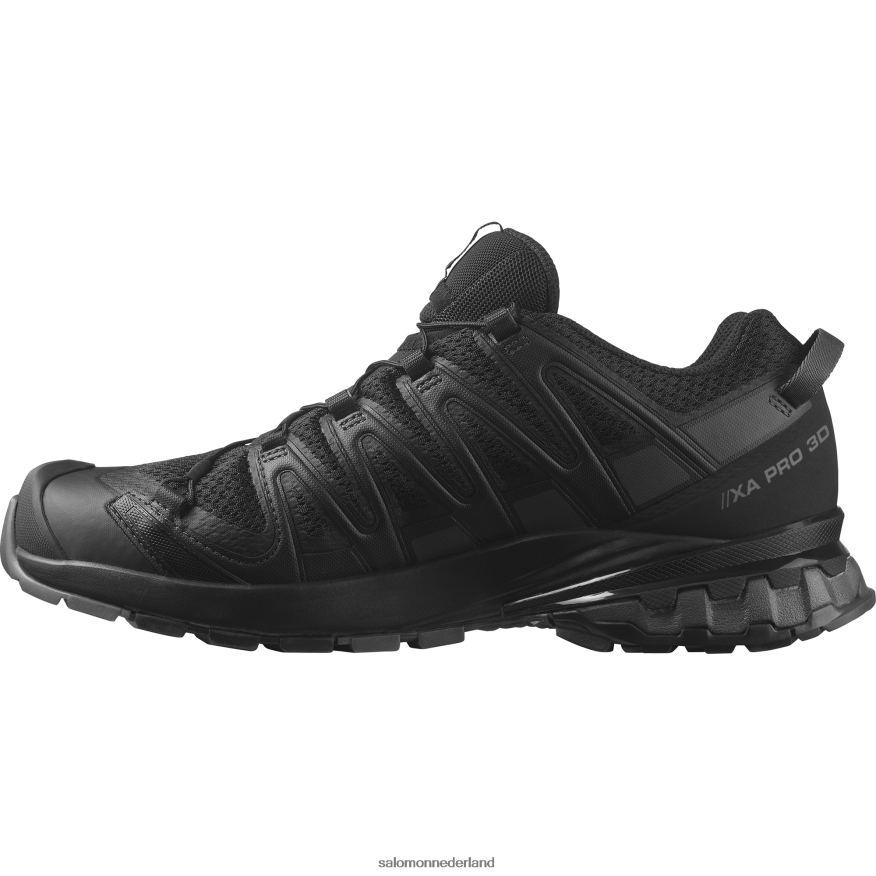 trailrunningschoenen voor heren - xa pro 3d v8 zwart/magneet NTFJN61479 Salomon