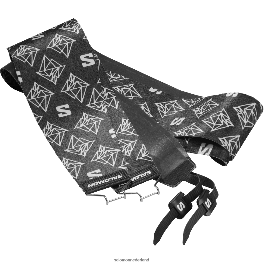 alpineski-accessoire voor heren - skins qst blanco zwart wit NTFJN6496 Salomon