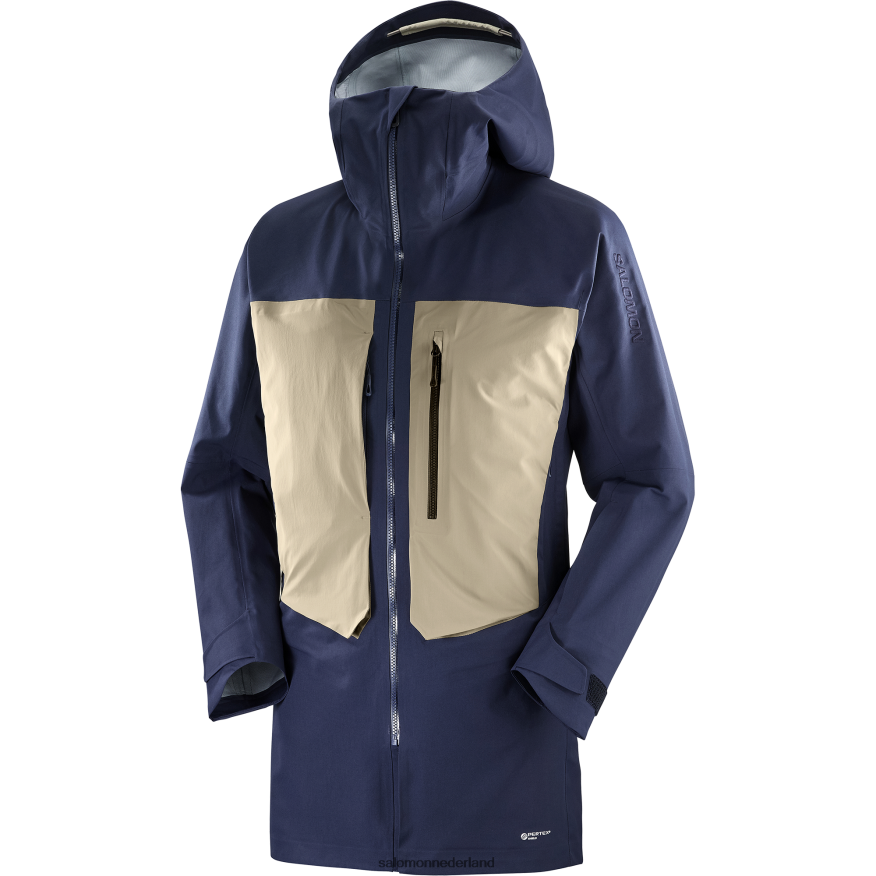 shelljack voor heren - houding 3l lang nachtelijke hemel/geroosterde cashewnoten NTFJN6551 Salomon