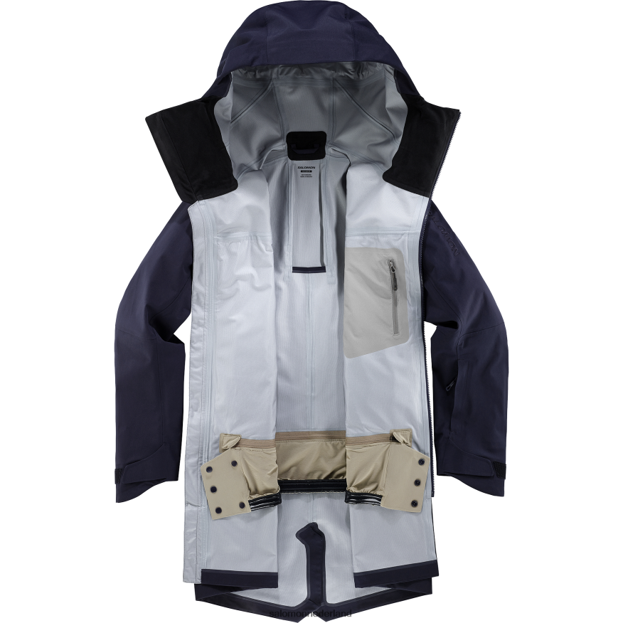 shelljack voor heren - houding 3l lang nachtelijke hemel/geroosterde cashewnoten NTFJN6551 Salomon