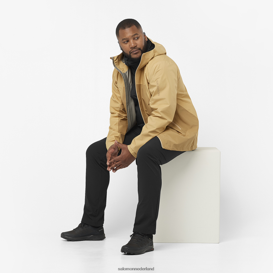 tussenlaagjas voor heren met capuchon - overzicht hybride voor het hele seizoen diep zwart NTFJN6559 Salomon