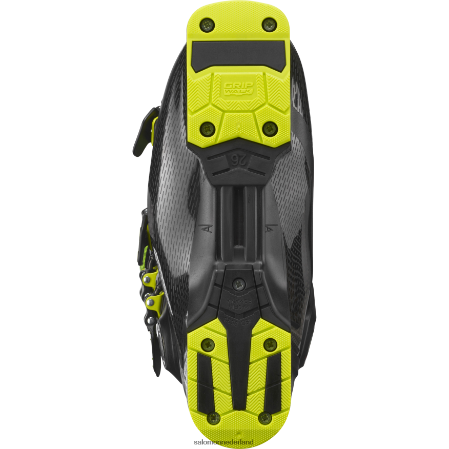 Heren pistelaarzen - s/pro mv 110 zwart/zuurgroen/donkerzilver metallics05 NTFJN61231 Salomon