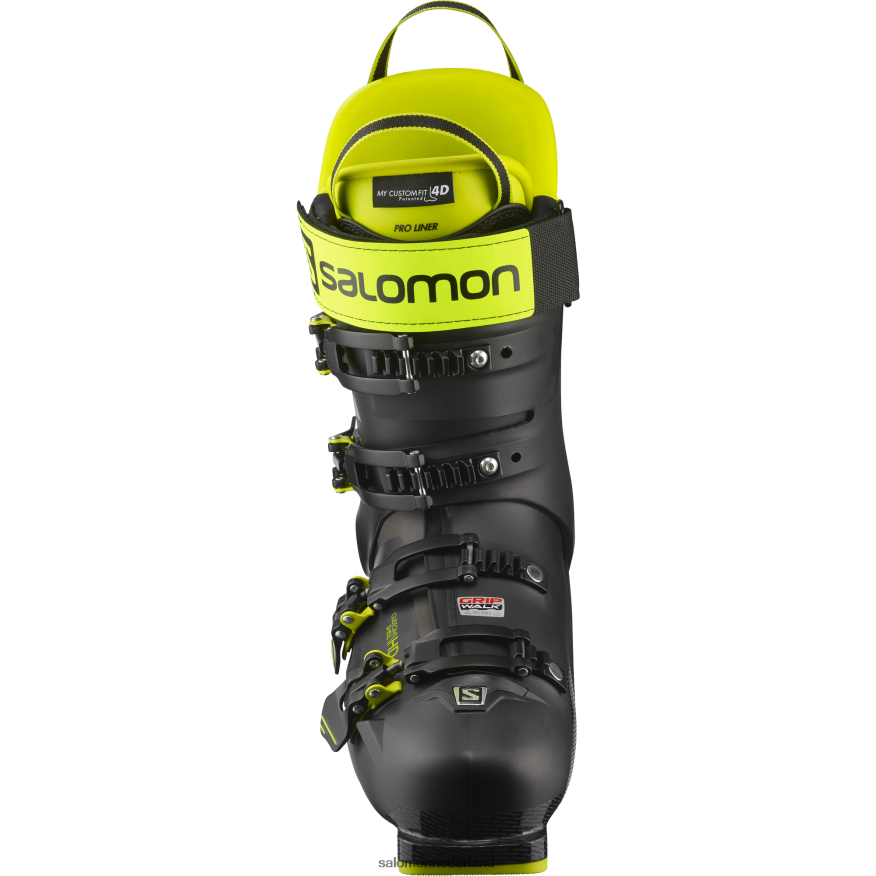 Heren pistelaarzen - s/pro mv 110 zwart/zuurgroen/donkerzilver metallics05 NTFJN61231 Salomon