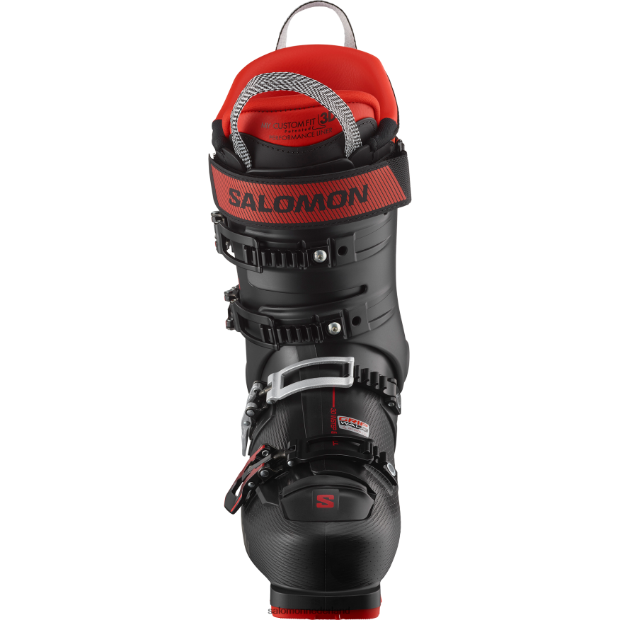 pistelaarzen voor heren - s/pro alpha 100 zwart rood NTFJN61235 Salomon