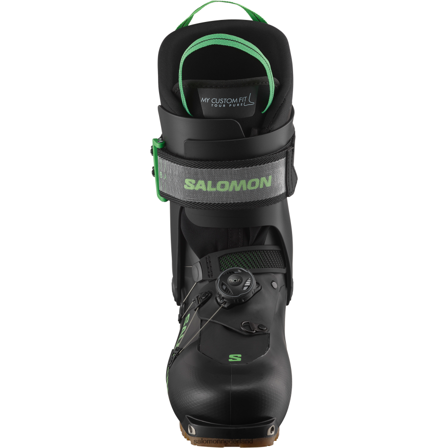 toerlaarzen voor heren - mtn Summit Pure zwart/pastel neongroen 1/regenachtige dag NTFJN61233 Salomon