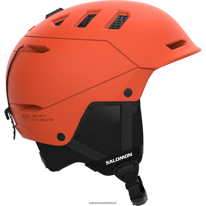 herenhelm - husk pro rood oranje NTFJN6627 Salomon