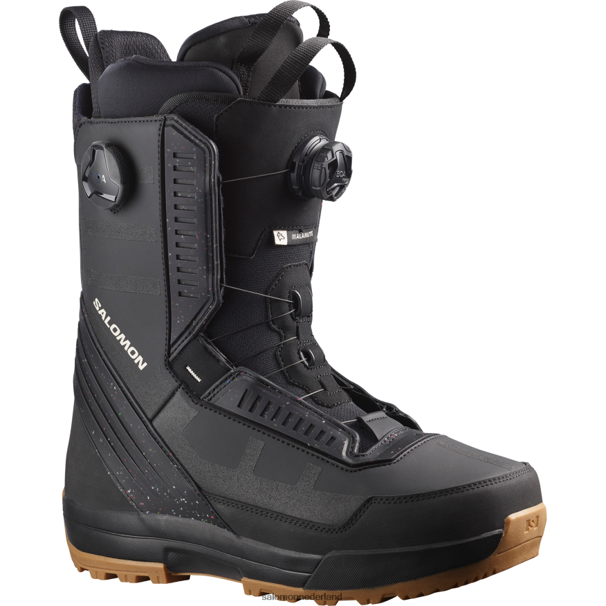 heren snowboardschoenen - malamute dual boa zwart NTFJN6582 Salomon