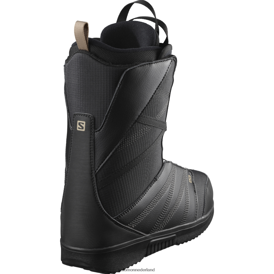 heren snowboardschoenen - titan boa zwart/geroosterde cashewnoten NTFJN6598 Salomon