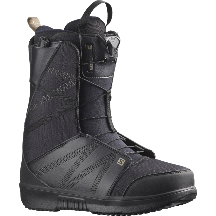heren snowboardschoenen - titan zwart/geroosterde cashewnoten NTFJN6596 Salomon