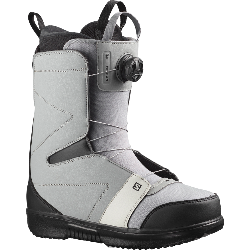 snowboardschoenen voor heren - factieboa grijs/zwart/wit NTFJN6599 Salomon
