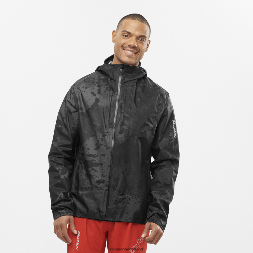 shelljack voor heren - bonatti waterdicht diepzwart/ao/periscoop NTFJN61103 Salomon