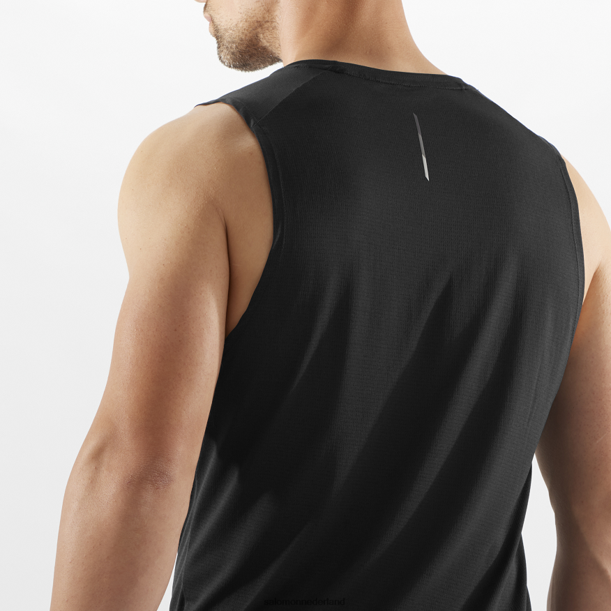 herentank - crossrun diep zwart NTFJN6226 Salomon
