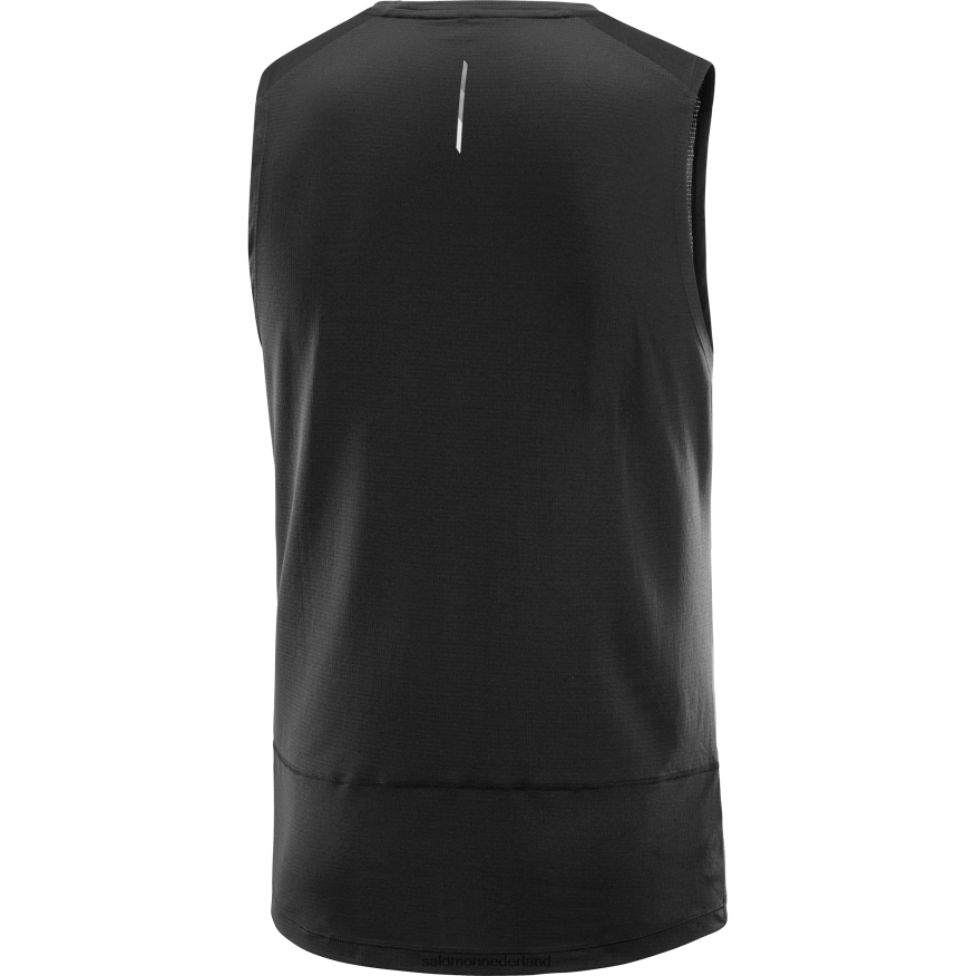 herentank - crossrun diep zwart NTFJN6226 Salomon