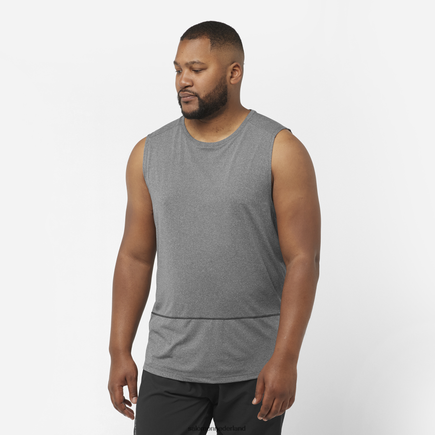 herentank - crossrun diep zwart/heide NTFJN6229 Salomon