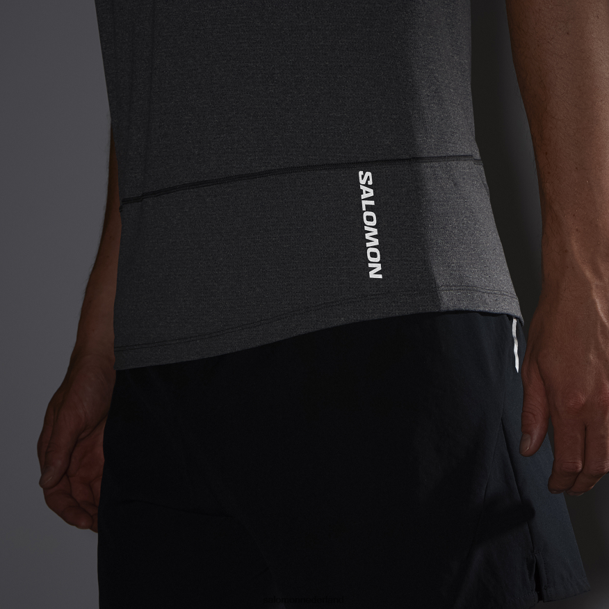 herentank - crossrun diep zwart/heide NTFJN6229 Salomon