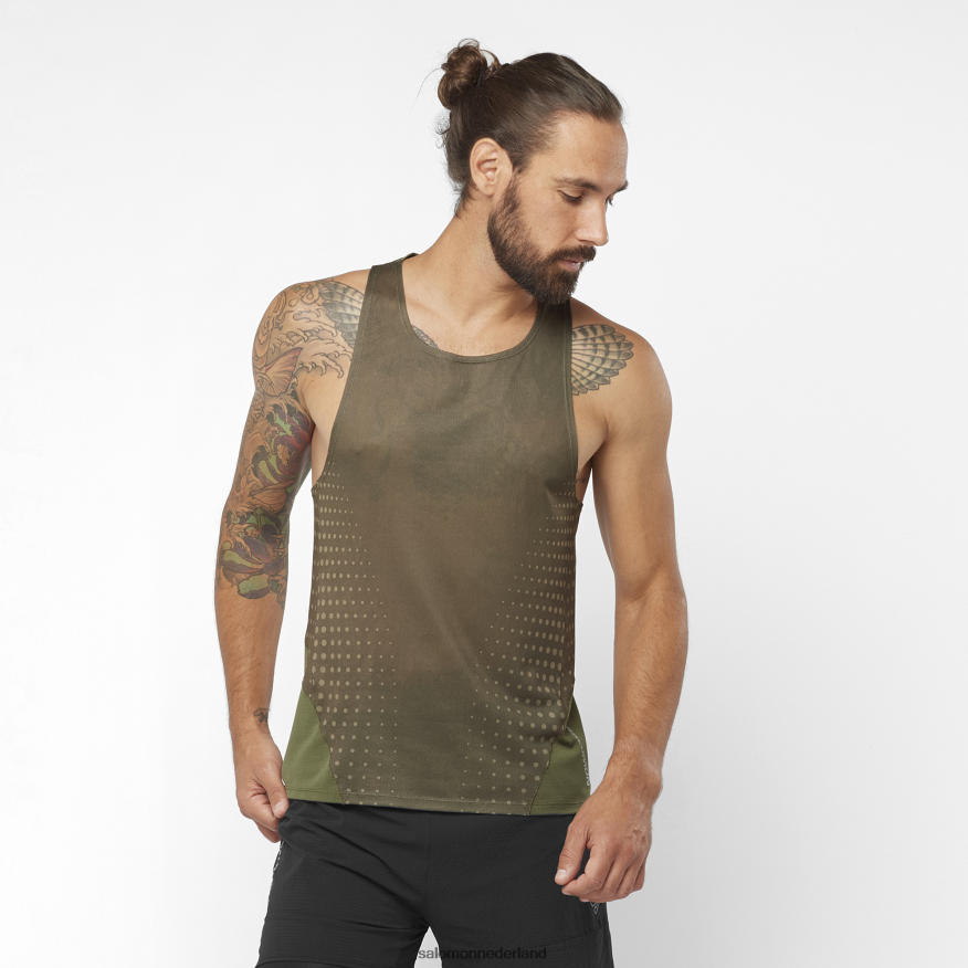 herentank - sense aero druivenblad/bosnacht NTFJN61195 Salomon
