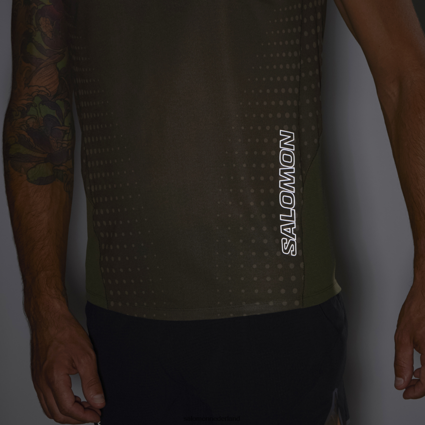 herentank - sense aero druivenblad/donkergroen NTFJN6242 Salomon