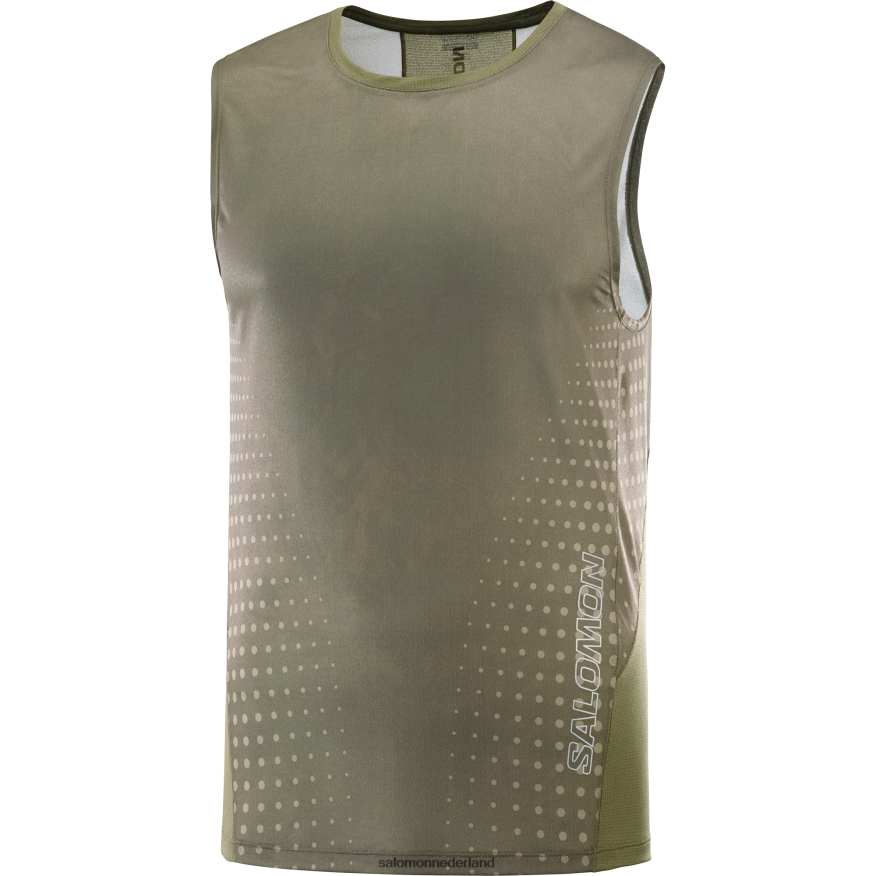 herentank - sense aero druivenblad/donkergroen NTFJN6242 Salomon