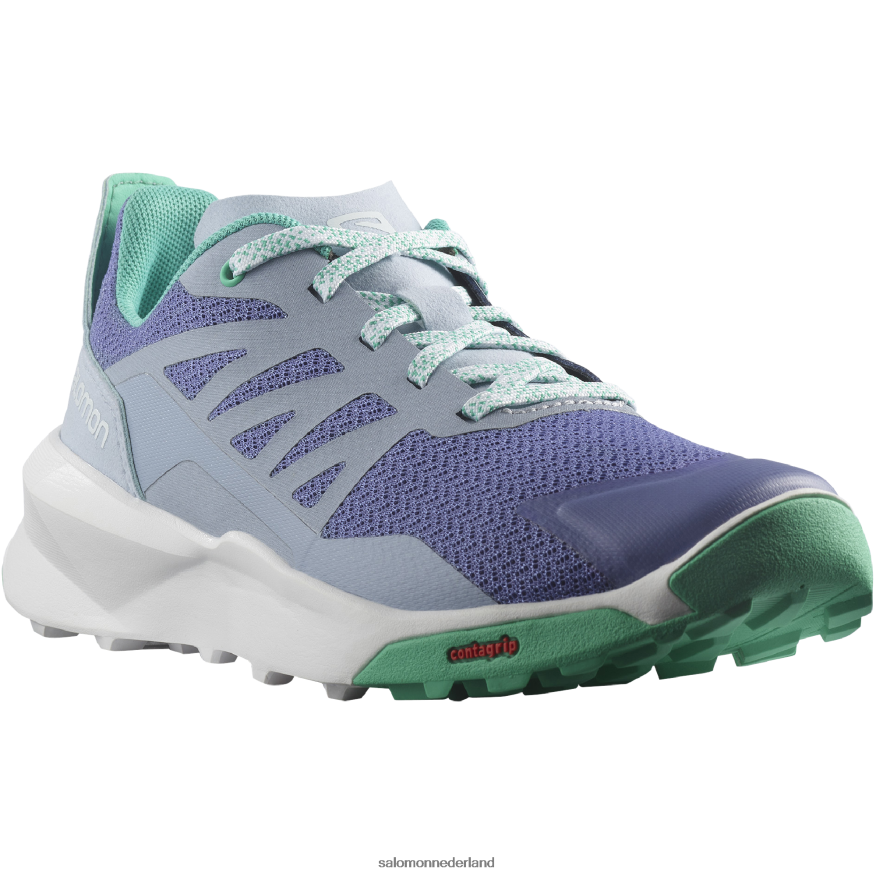 junior - kinderschoenen - patrouille fluweel ochtend/zen blauw/muntblad NTFJN61348 Salomon