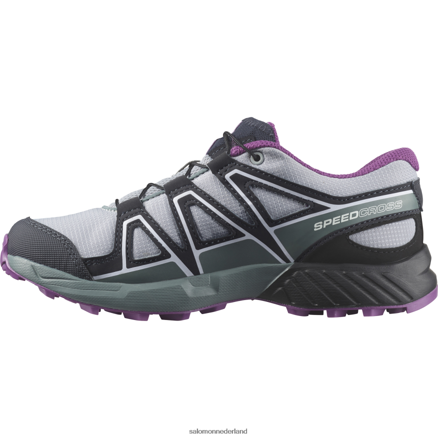 junior - kinderschoenen - speedcross steengroeve/zwart/mousserende druif NTFJN61353 Salomon