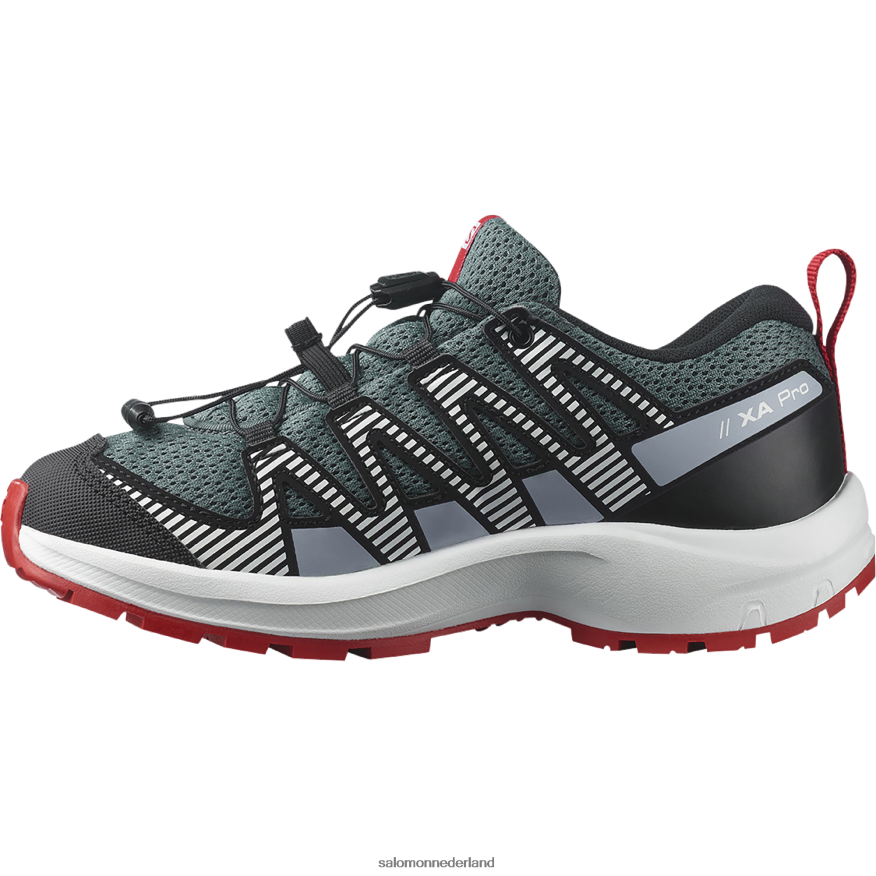 junior - kinderschoenen - xa pro v8 stormachtig weer/zenblauw/gojibes NTFJN61357 Salomon