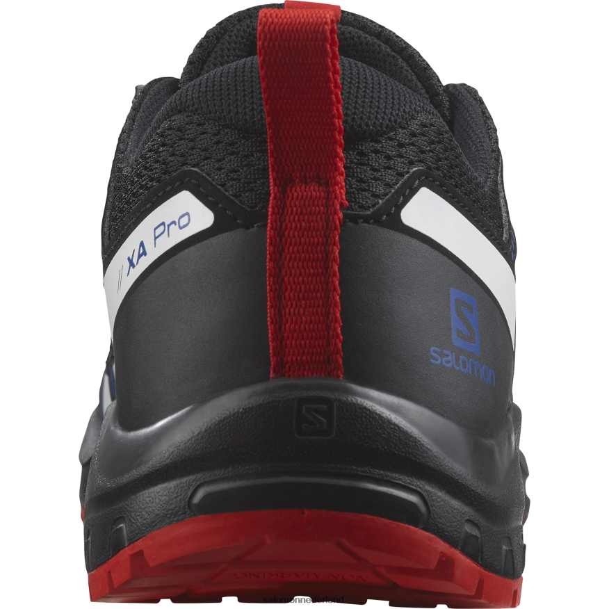 junior - kinderschoenen - xa pro v8 zwart/lapisblauw/vurig rood NTFJN61356 Salomon
