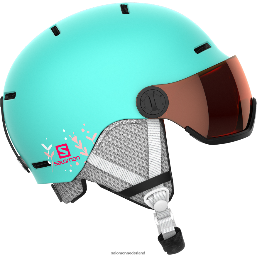 junior - kinderhelm - grom vizier Aruba glanzend NTFJN61390 Salomon