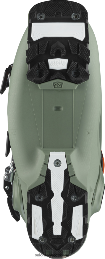 junior - all-mountain kinderlaarzen - shift pro 80t at olie groen/zwart/oranje NTFJN61373 Salomon