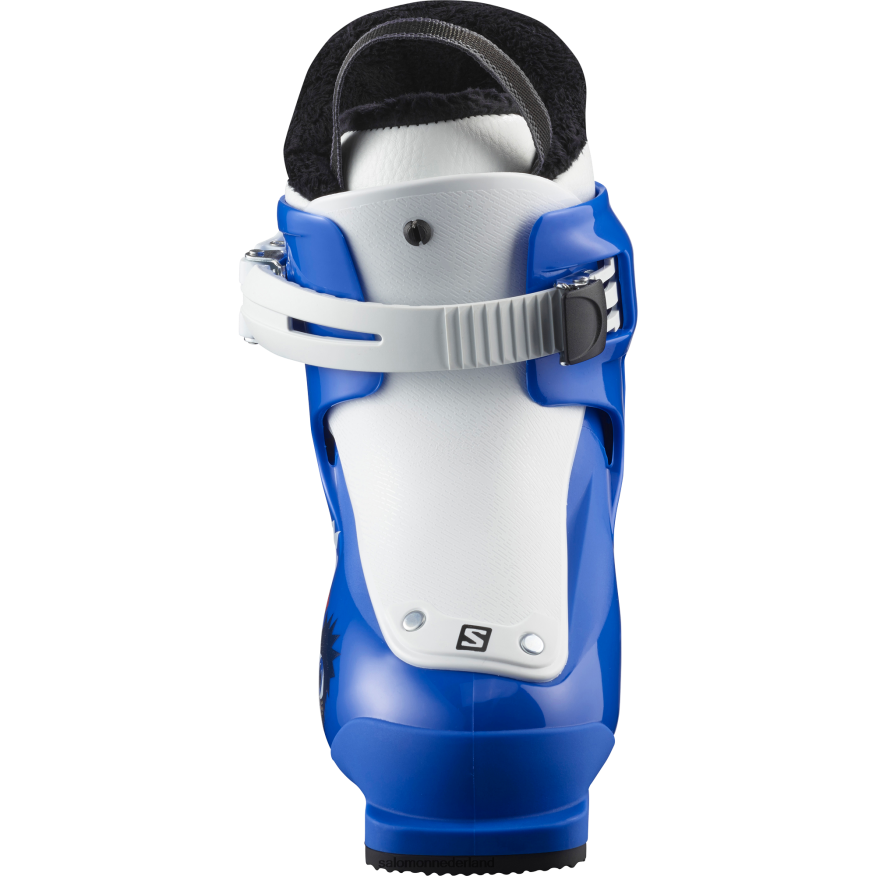 junior - all-mountain kinderlaarzen - t1 ras blauw/wit NTFJN61425 Salomon