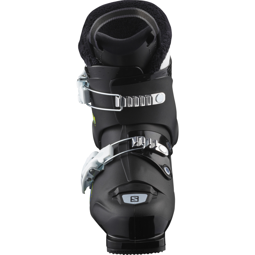 junior - kinderpistelaarzen - team t2 zwart wit NTFJN61371 Salomon