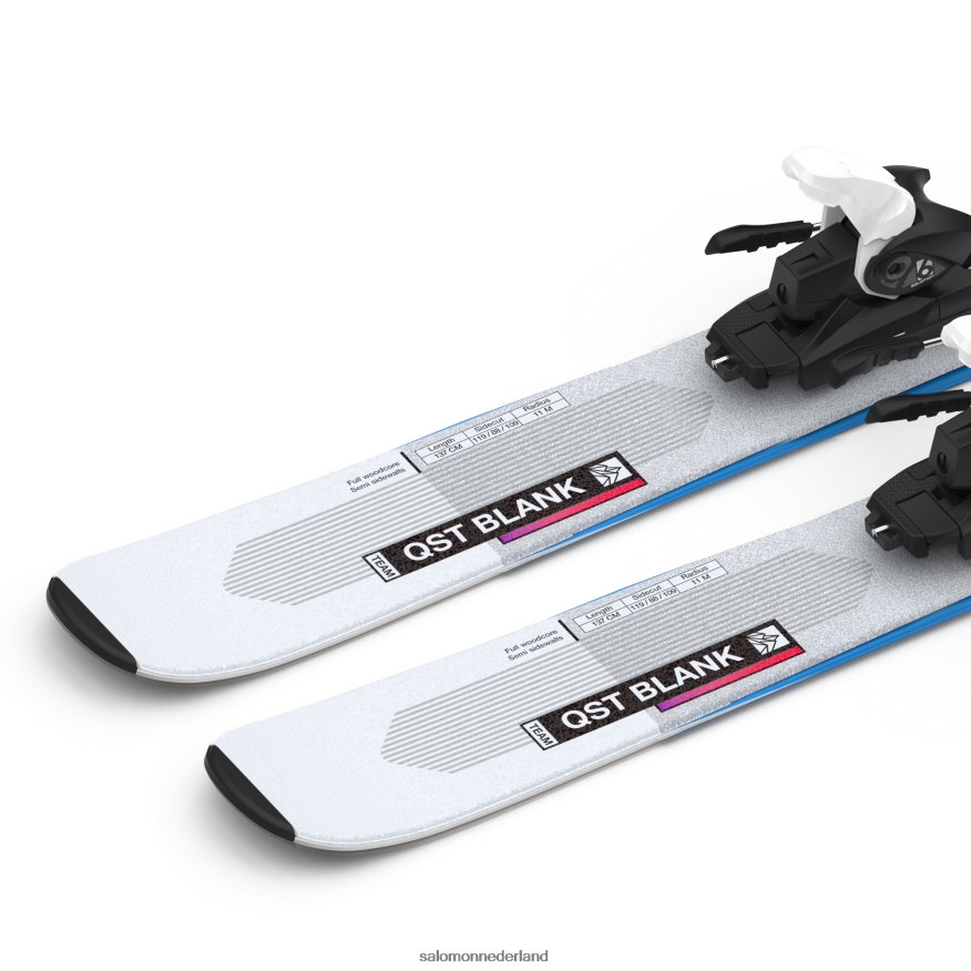 junior - freeride-skipakket voor kinderen - qst blank team (en l6) illusieblauw/rood/procesblauw NTFJN61367 Salomon