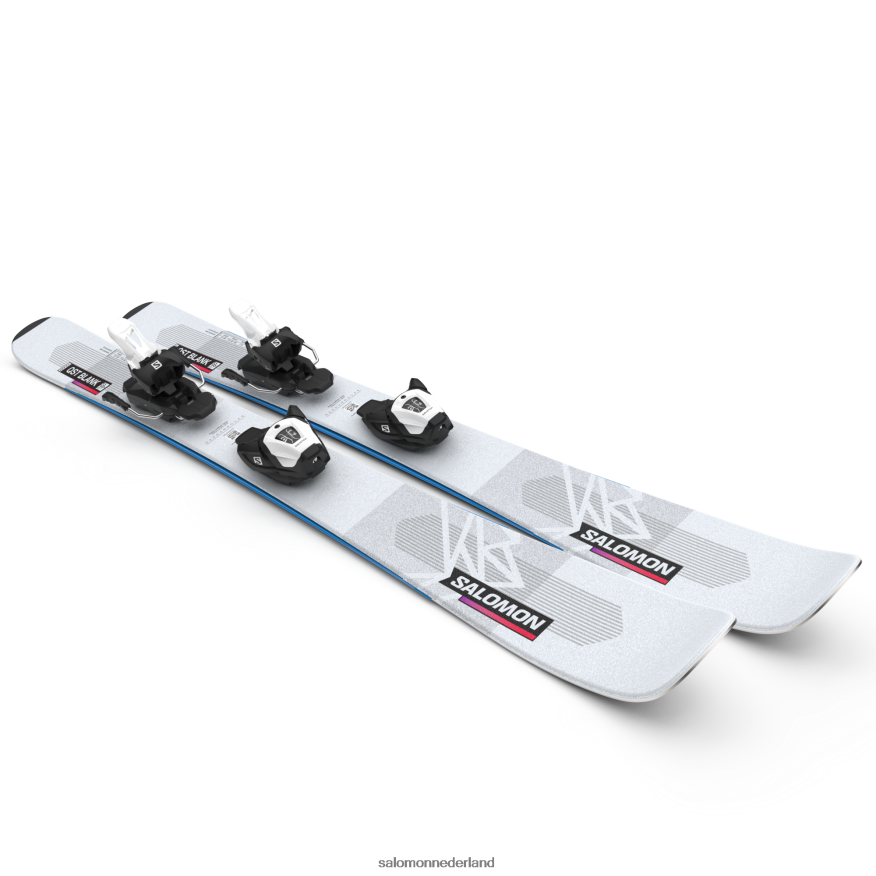 junior - freeride-skipakket voor kinderen - qst blank team (en l6) illusieblauw/rood/procesblauw NTFJN61367 Salomon