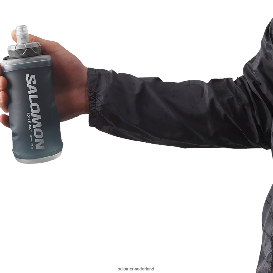 dameshandheld met fles inbegrepen - actief zwart/leigrijs NTFJN6984 Salomon