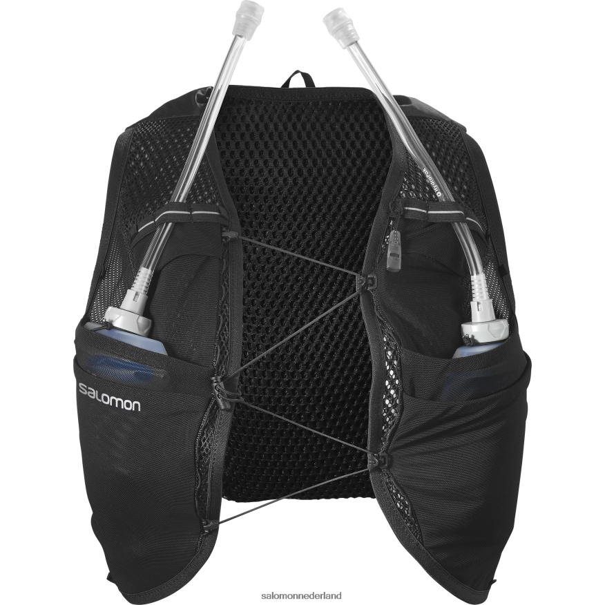 hardloopvest voor dames inclusief flacons - actieve huid 8 zwart NTFJN6983 Salomon