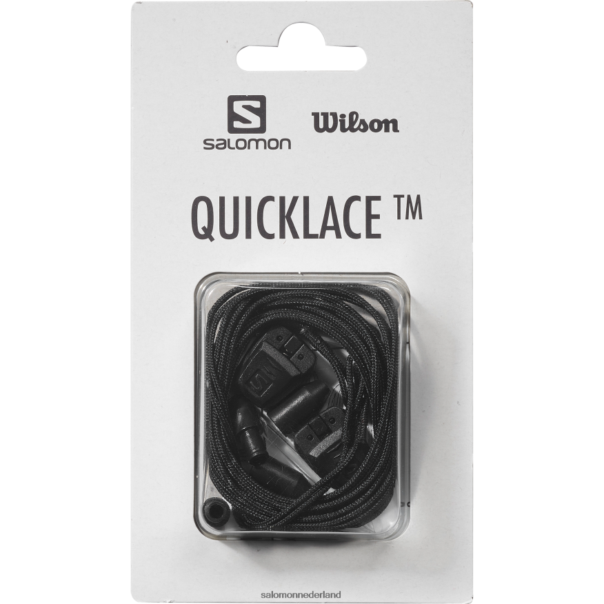 reserveonderdelen voor dames - snelle veterset zwart NTFJN6794 Salomon