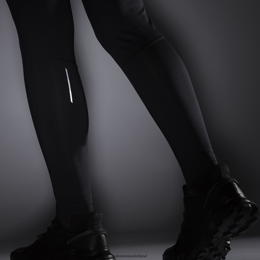 damesmaillot - cross run 28 diep zwart NTFJN61163 Salomon