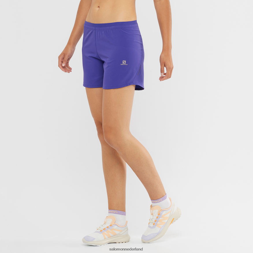 damesshorts - kruis 5 diepblauw/capsule NTFJN61186 Salomon