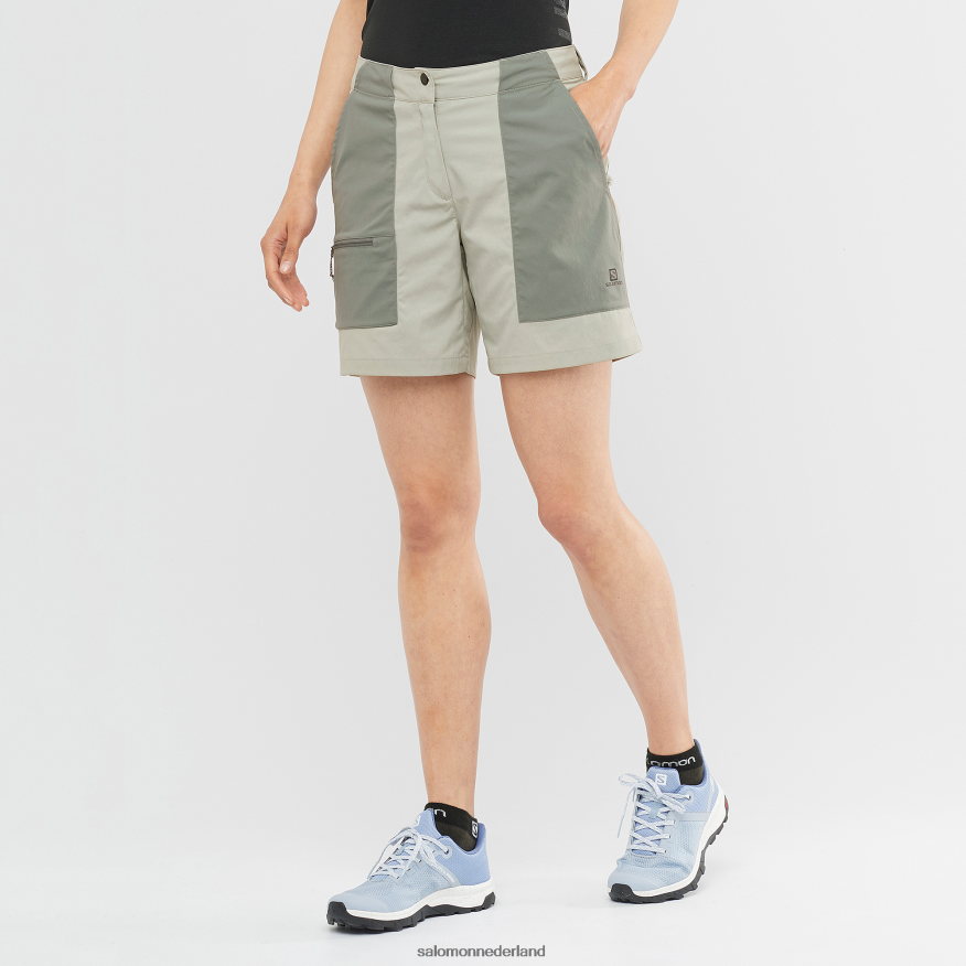 damesshorts - outrack smeedijzer/sedona salie NTFJN6958 Salomon