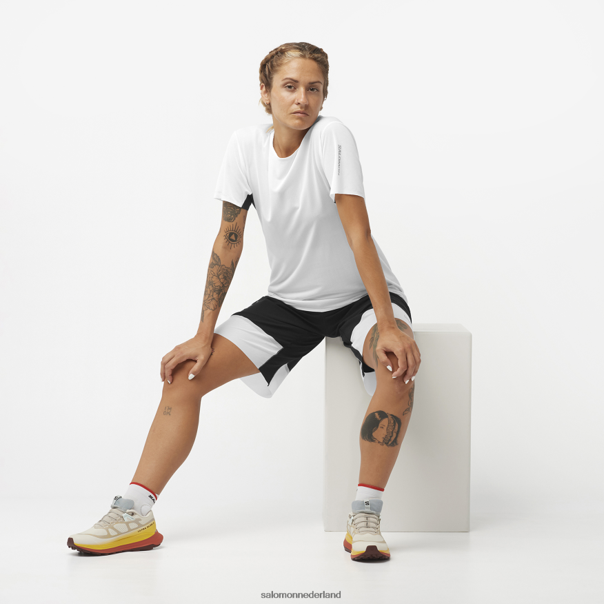 damesshorts - shortney diep zwart/wit NTFJN61188 Salomon