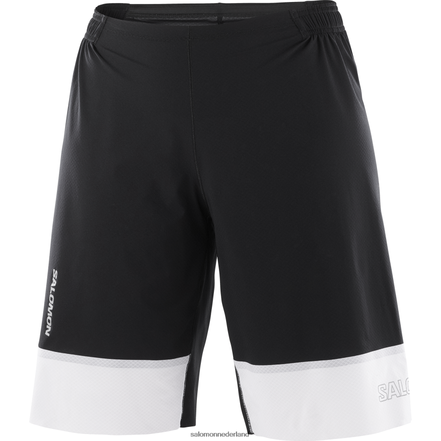 damesshorts - shortney diep zwart/wit NTFJN61188 Salomon
