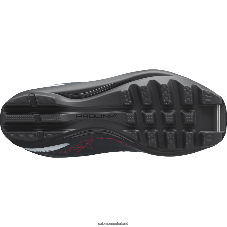 klassieke nordic dameslaarzen - vitane plus prolink ebbenhout/rood/wit NTFJN61339 Salomon