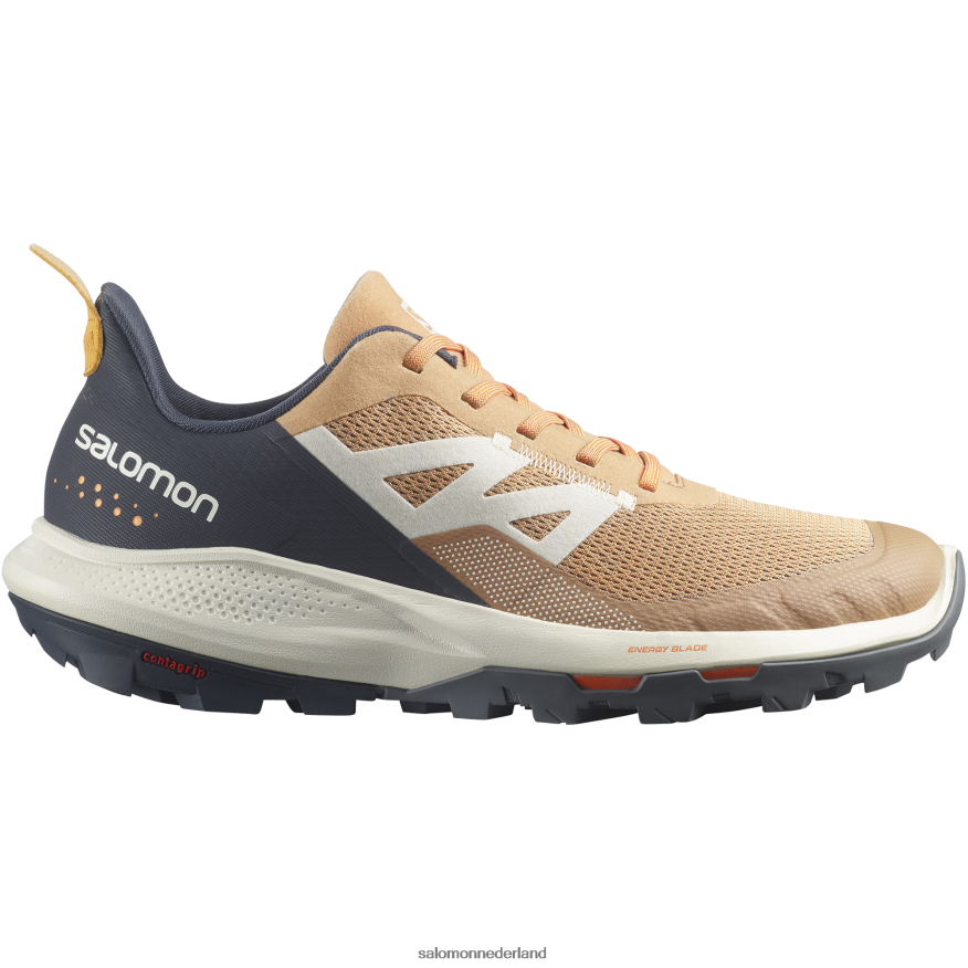 dameswandelschoenen - outpulse fenegriek/ebbenhout/vlammend oranje NTFJN61281 Salomon