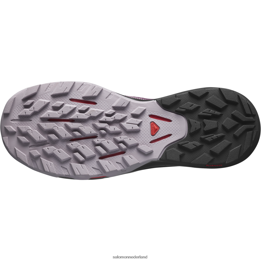 dameswandelschoenen - outpulse gore-tex tulpenhout/zwart/poppy rood NTFJN61122 Salomon