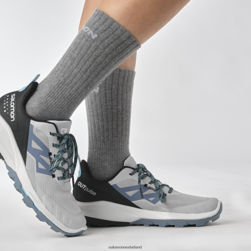 dameswandelschoenen - outpulse parelblauw/chinablauw/blauwe uitstraling NTFJN61282 Salomon