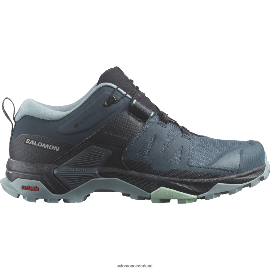 dameswandelschoenen - x ultra 4 gore-tex sterrenkijker/koolstof/steenblauw NTFJN61138 Salomon