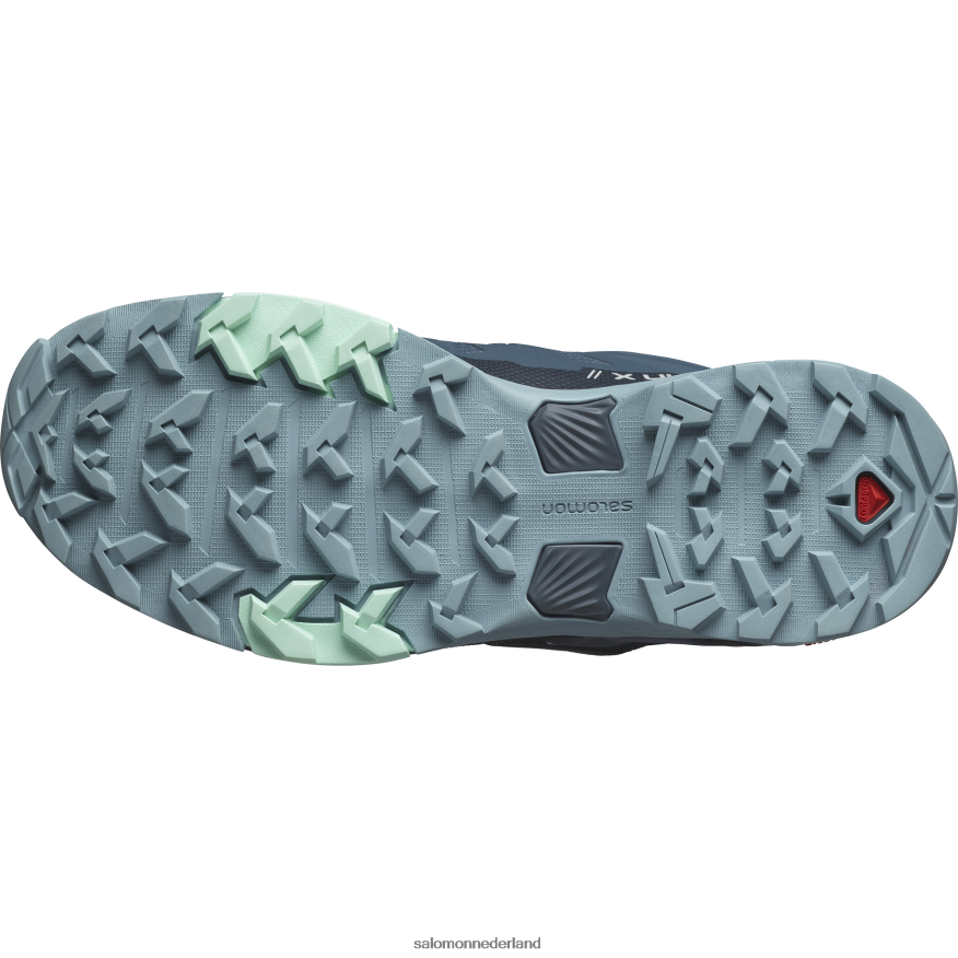 dameswandelschoenen - x ultra 4 gore-tex sterrenkijker/koolstof/steenblauw NTFJN61138 Salomon
