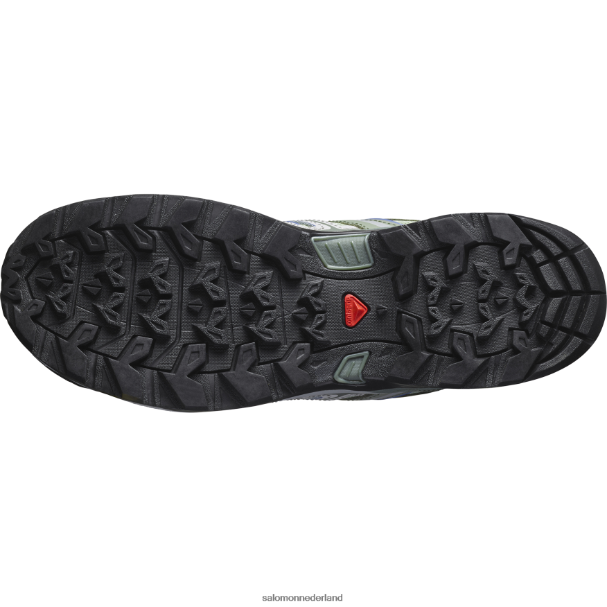 dameswandelschoenen - x ultra pionier aero oliegroen/castorgrijs/amparoblauw NTFJN61121 Salomon