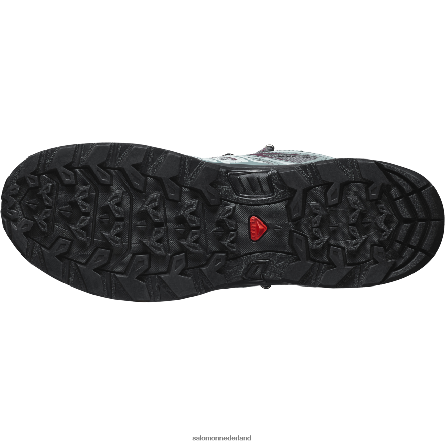 dameswandelschoenen - x ultra pionier mid clima waterdicht ebbenhout/stormachtig weer/wijnproeven NTFJN61277 Salomon