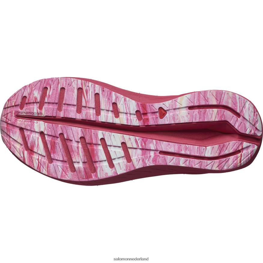 hardloopschoenen voor dames - aero volt zacht perzik/virtueel roze/wit NTFJN6753 Salomon