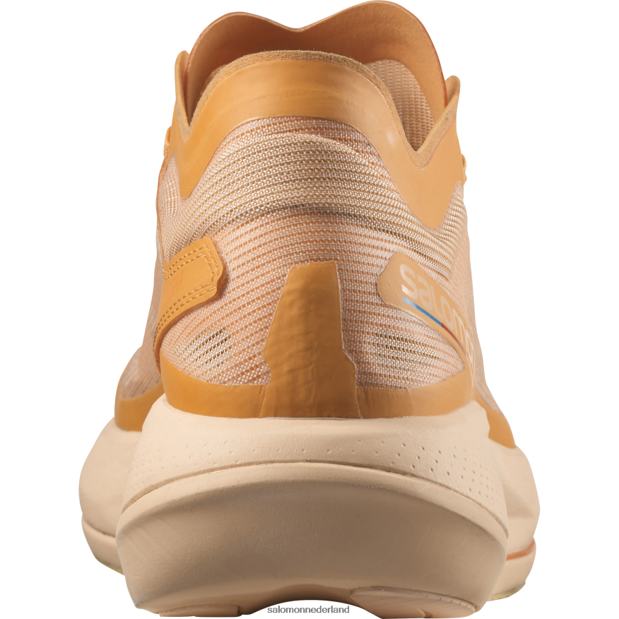 hardloopschoenen voor dames - fantasie vlammend oranje/amandelcrème/preigroen NTFJN6742 Salomon